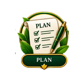 Plan step badge