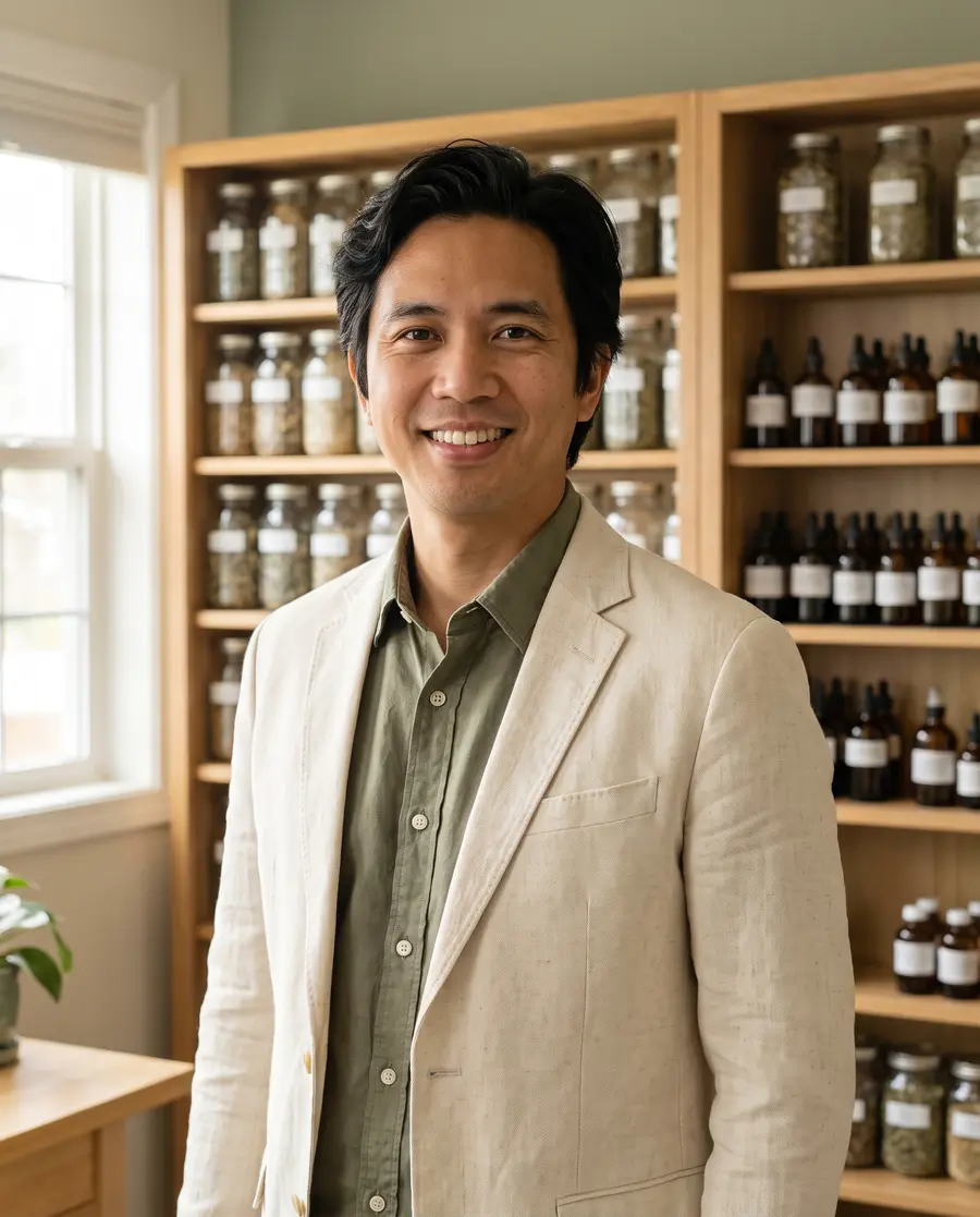 Portrait of Dr. Noel Aquino, ND, resident naturopath