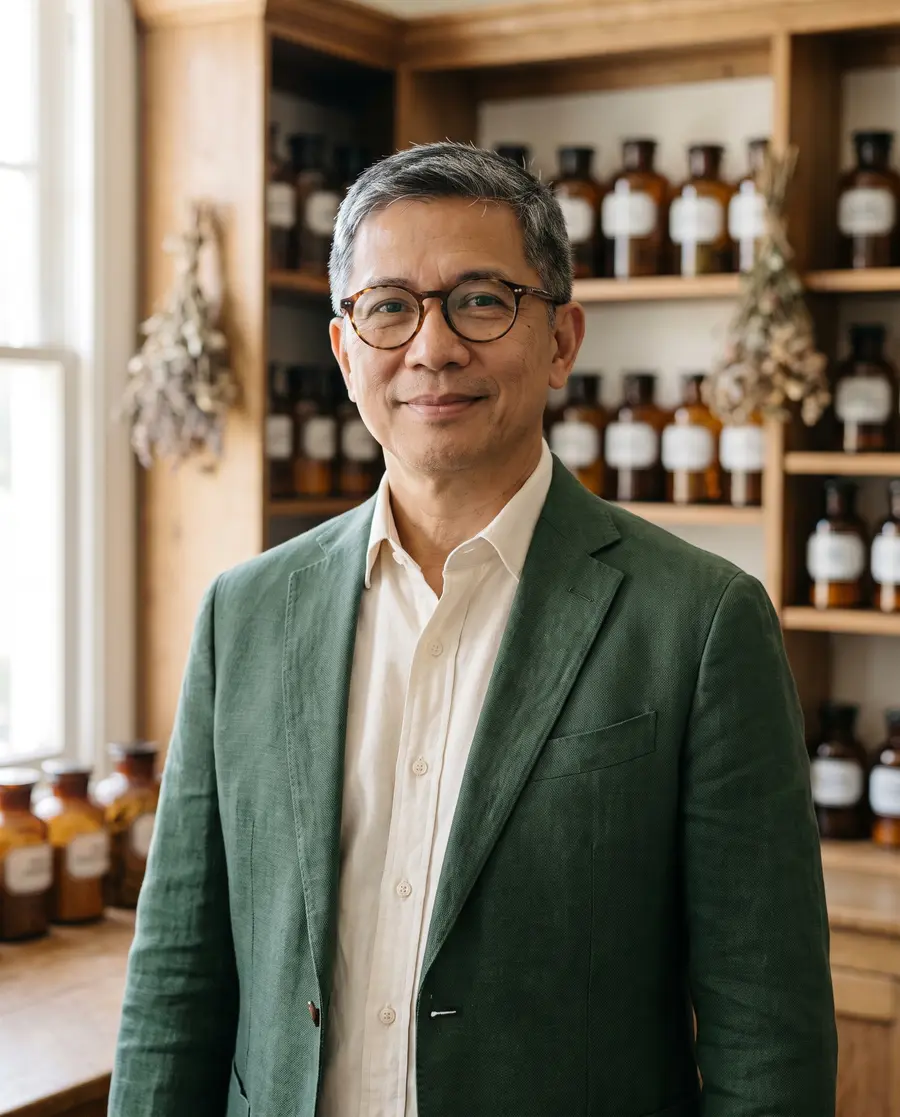 Portrait of Dr. Rafael Mendoza, ND, resident naturopath